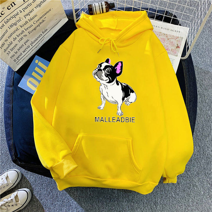 Women's hoodie with creative French bulldog design Lisslune