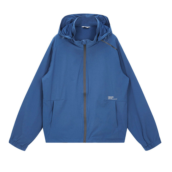 Men's Lightweight Outdoor Jacket with Adjustable Hood and Waterproof Material Lisslune