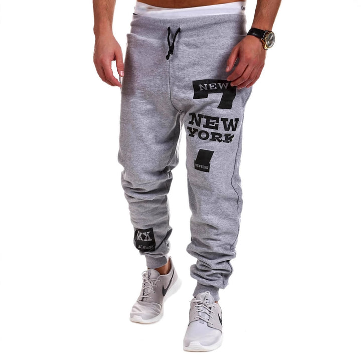 Men's Casual Sweatpants with New York Print Lisslune