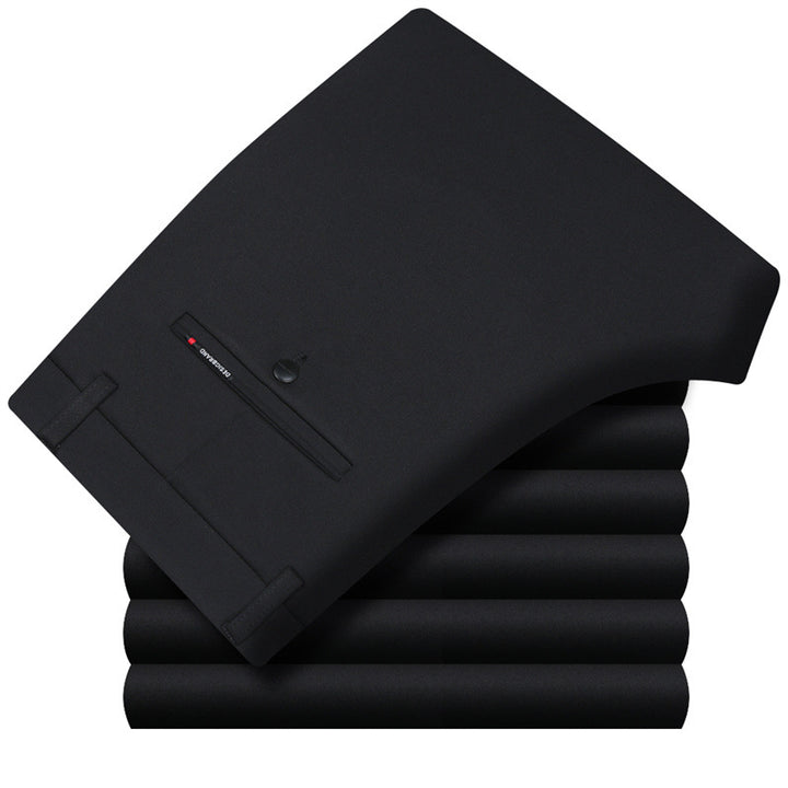 Men's Comfortable Chino Pants with Elastic Waistband and Versatile Pockets Lisslune