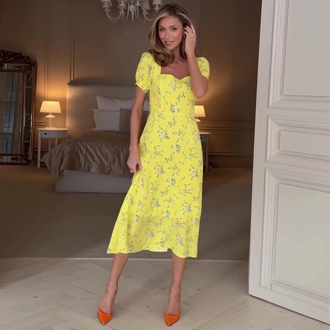 Ladies summer dress with floral patterns Lisslune