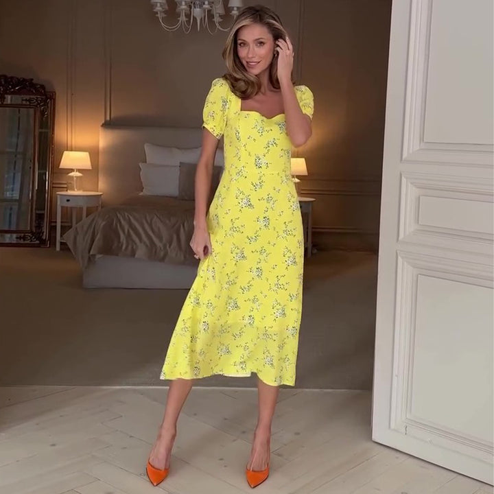 Ladies summer dress with floral patterns Lisslune