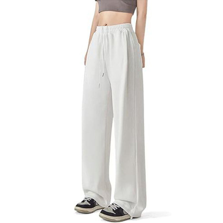 Ladies loose-fitting leisure pants made of soft sweat material with practical pockets Lisslune