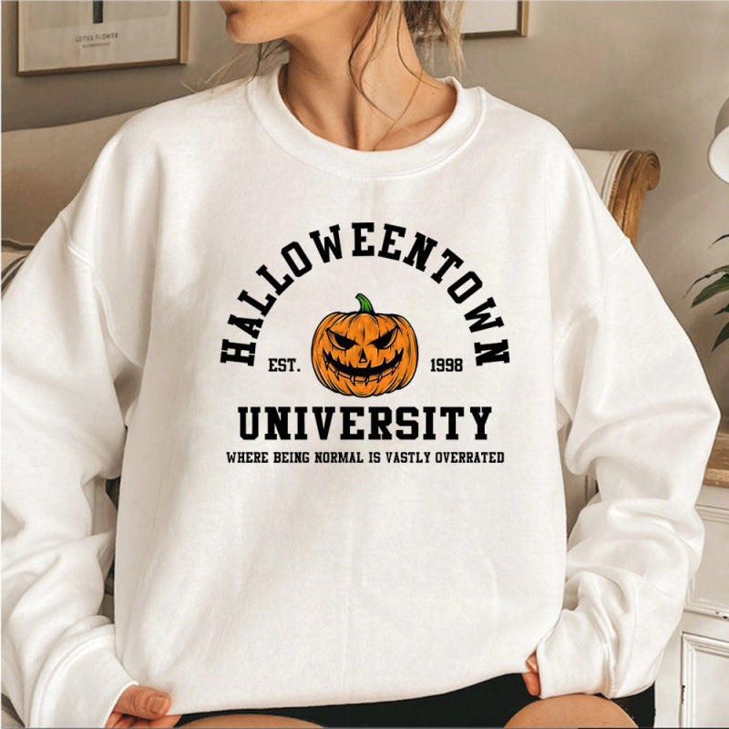 Women's sweatshirt with creative Halloween design and comfortable fit Lisslune
