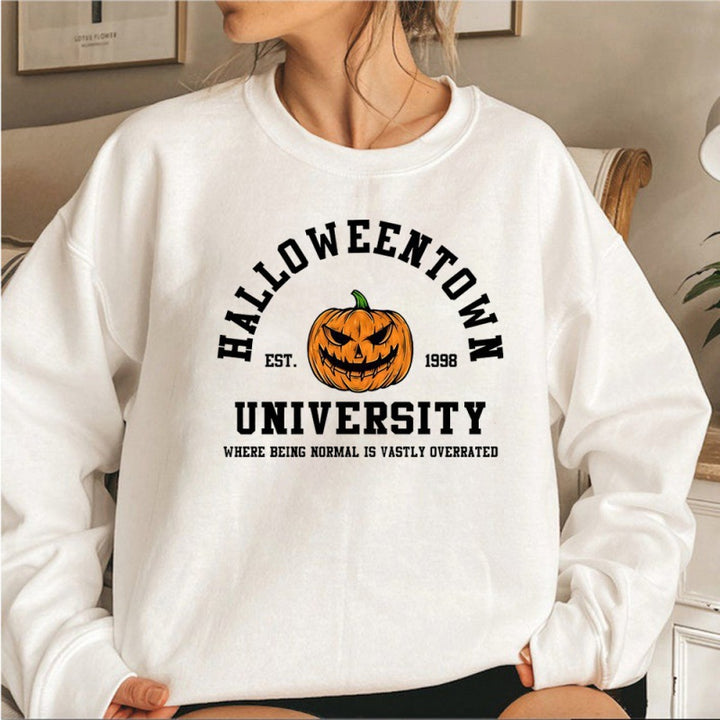 Women's sweatshirt with creative Halloween design and comfortable fit Lisslune