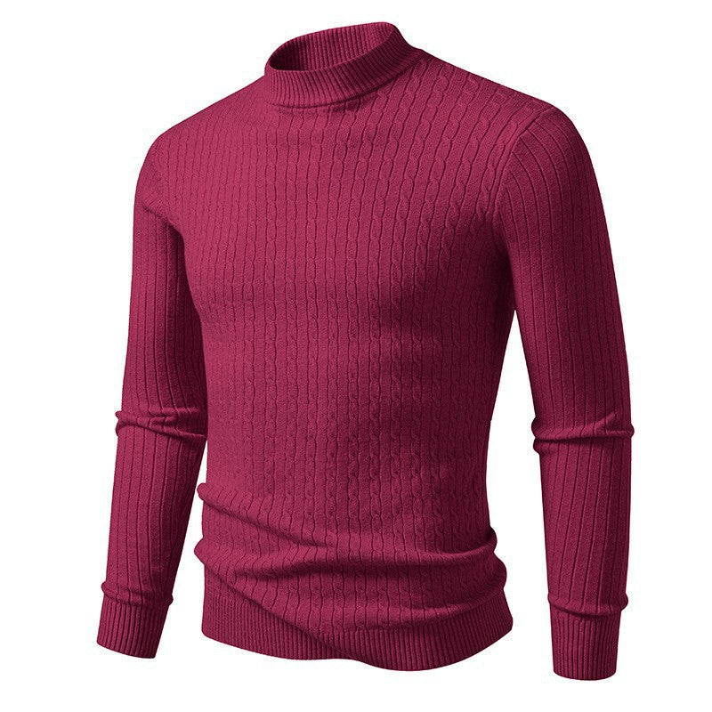 Men's turtleneck sweater made of textured knit Lisslune