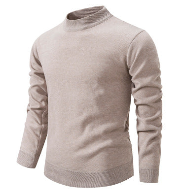 Men's High-Quality Knitted Sweater with Modern Stand-Up Collar Lisslune