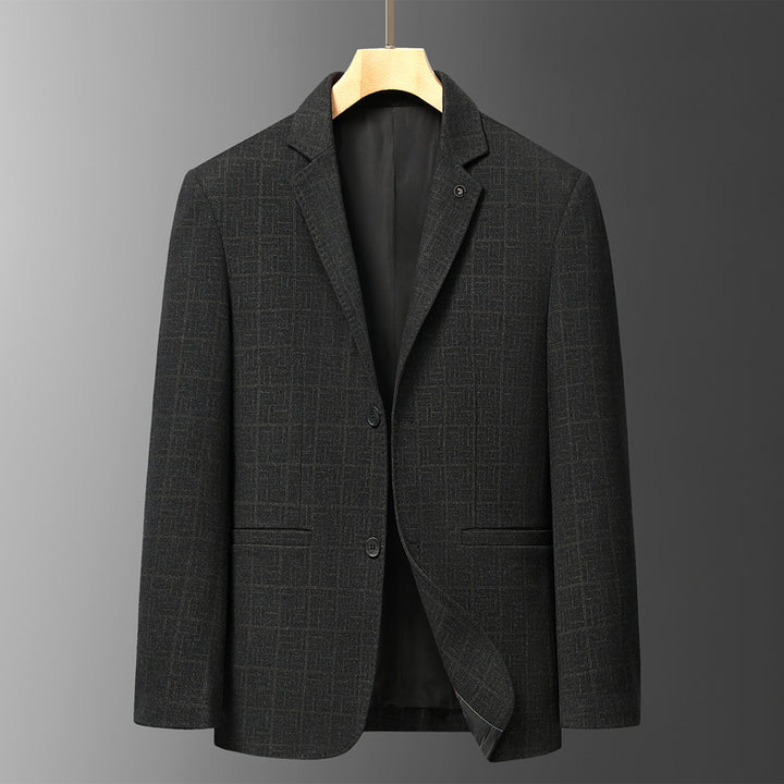 Men's Stylish Blazer Jacket with Fine Patterned Texture Lisslune
