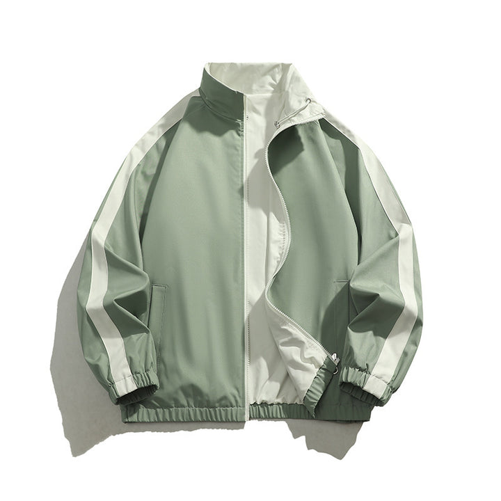 Men's sporty transitional jacket with elastic cuffs and practical zippered pockets Lisslune