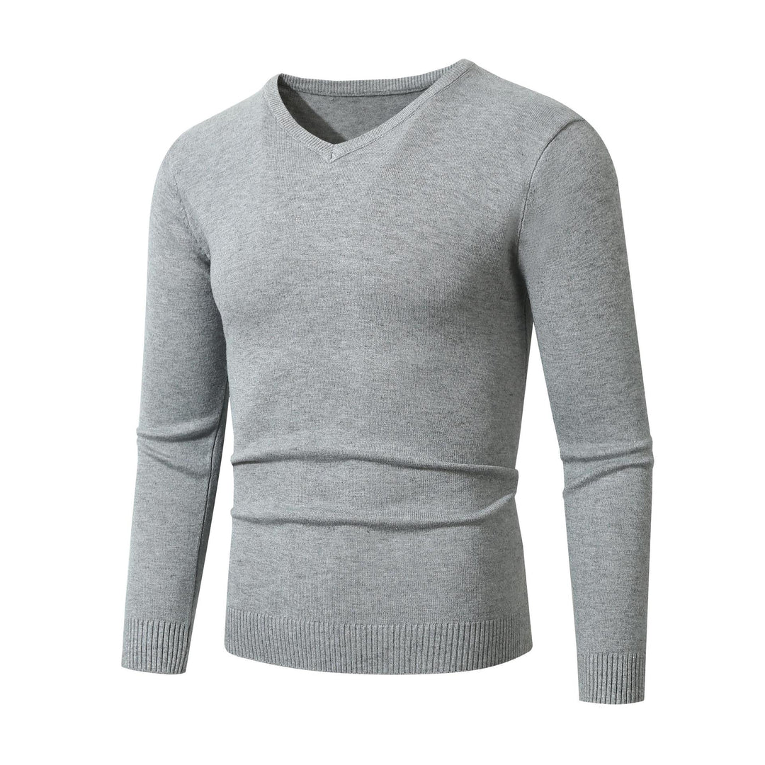 Men's elegant V-neck sweater made of high-quality fine knit Lisslune