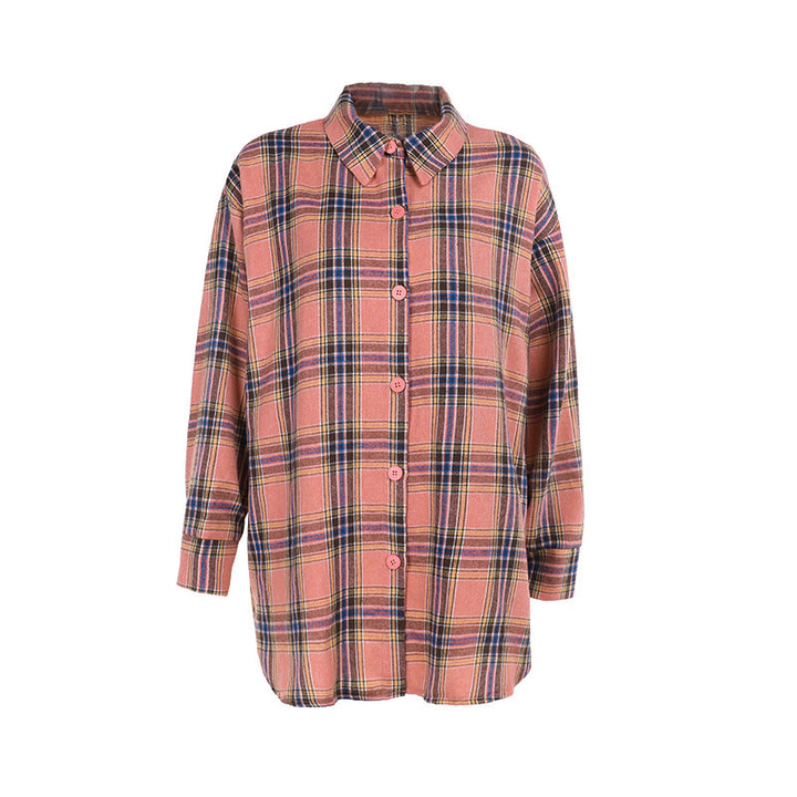 Women Check Pattern Crop Shirt with Ties and Casual Cut