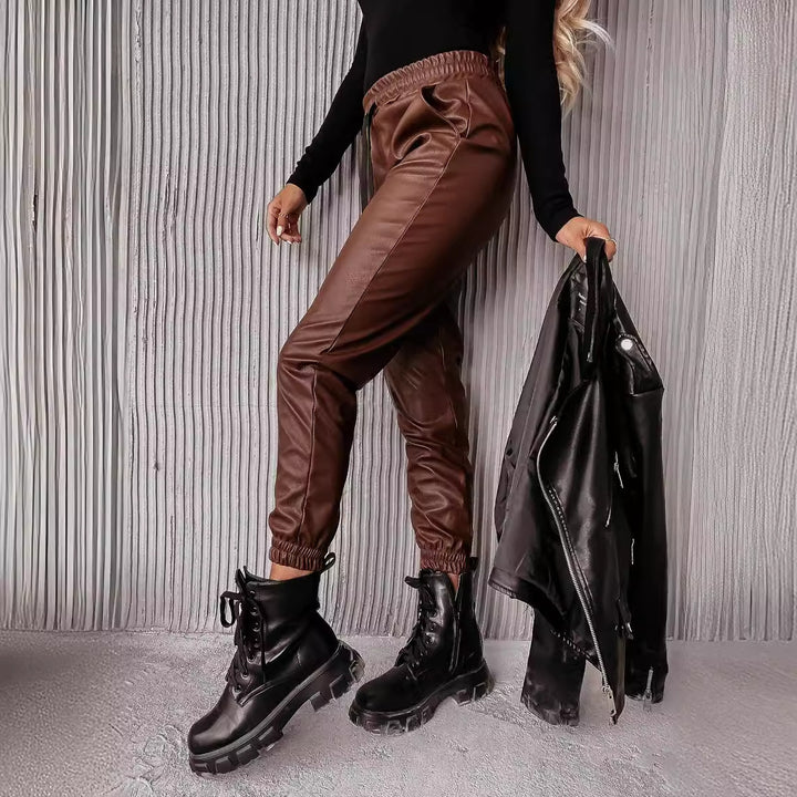 Women's Casual Oversized Shirt with Jogging Pants Set Lisslune