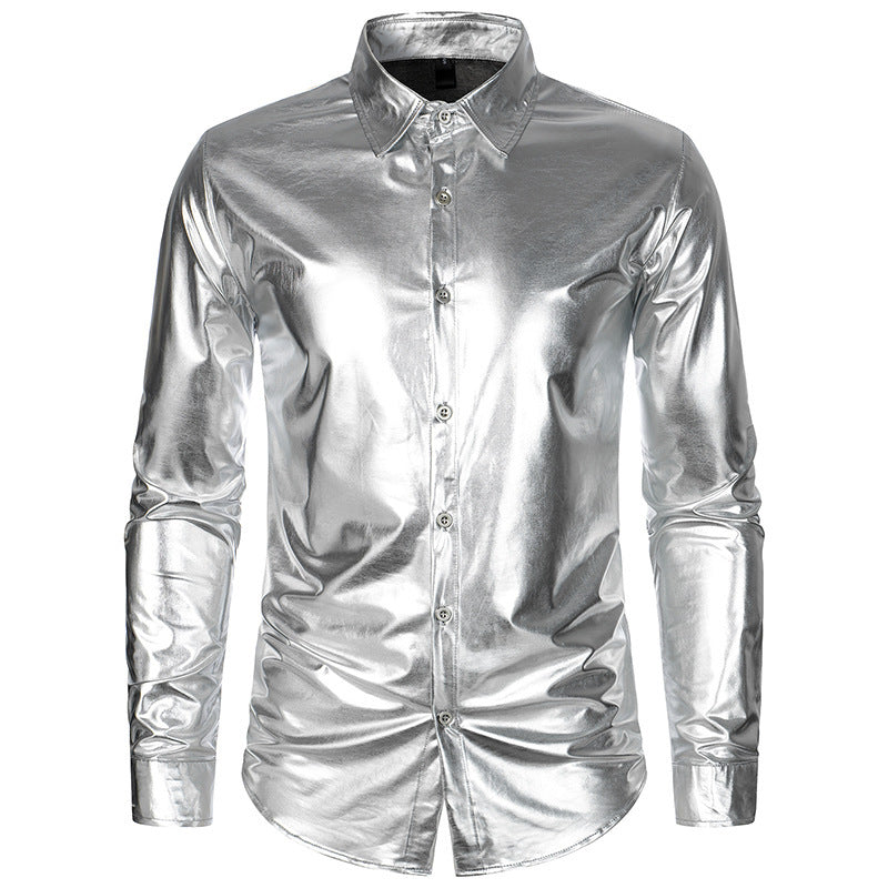 Men's Glamorous Metallic Shirt Lisslune