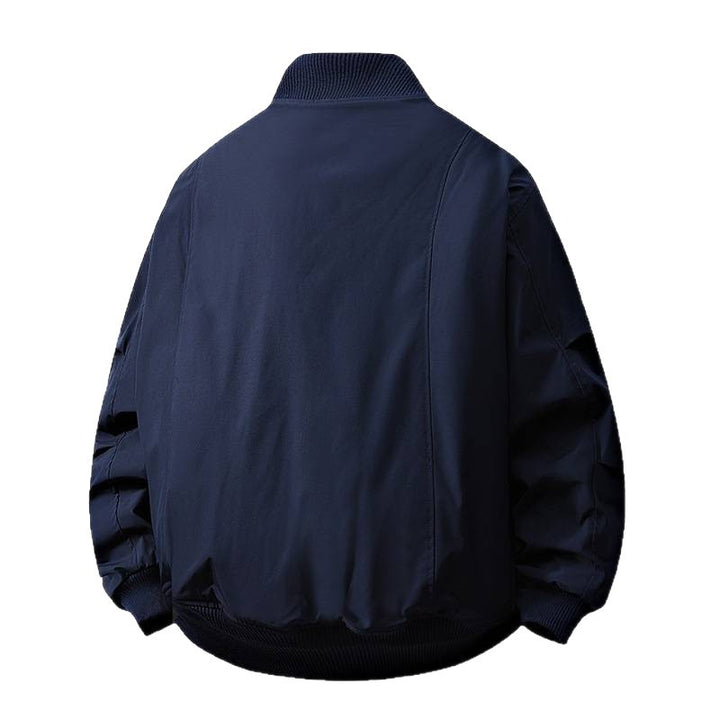 Men's transitional jacket with high collar and practical side pockets Lisslune