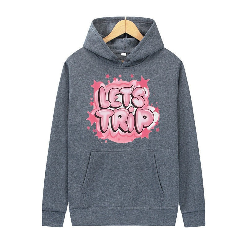 Women's hoodie with stylish graffiti print and comfortable fit Lisslune