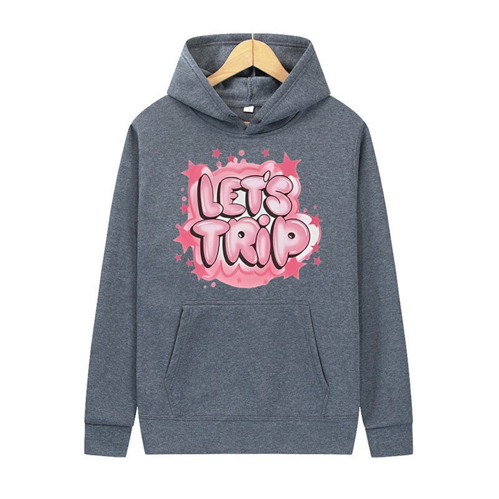Women's hoodie with stylish graffiti print and comfortable fit Lisslune