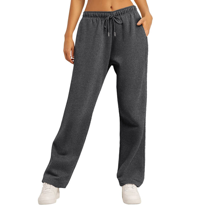 Women's casual leisure pants with high wearing comfort and elastic waistband Lisslune