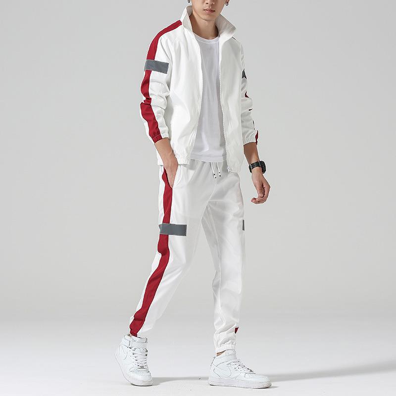 Men's sporty two-piece with fashionable contrast elements Lisslune
