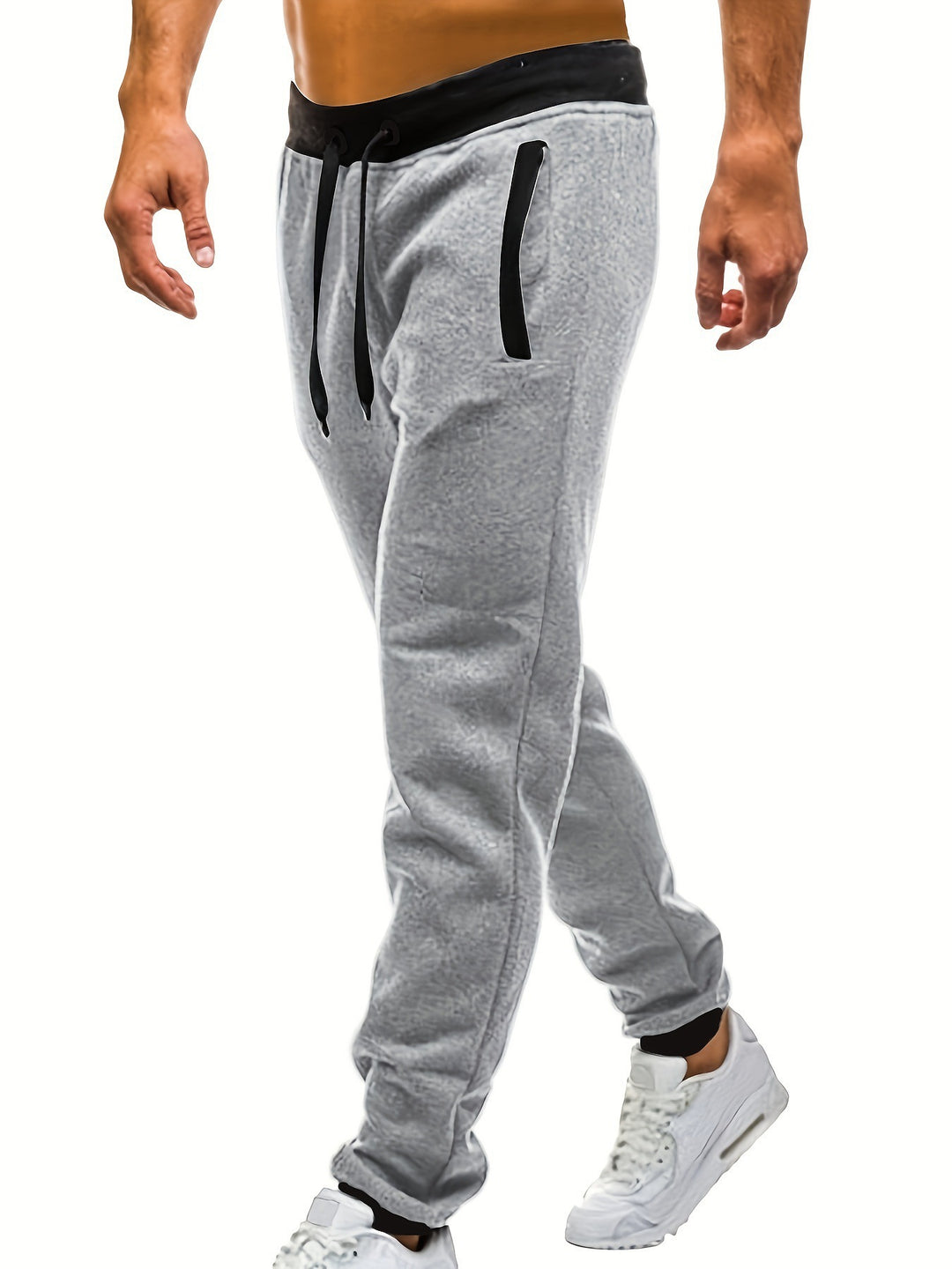 Men's sporty sweatpants with elastic waistband and side pockets Lisslune
