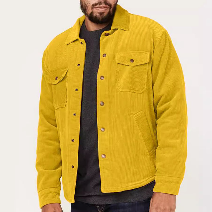 Men's cord jacket with utilitarian details Lisslune