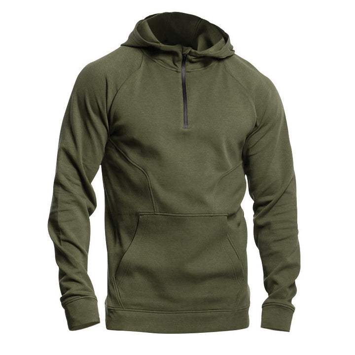 Men's functional hoodie with half zipper and practical pockets Lisslune