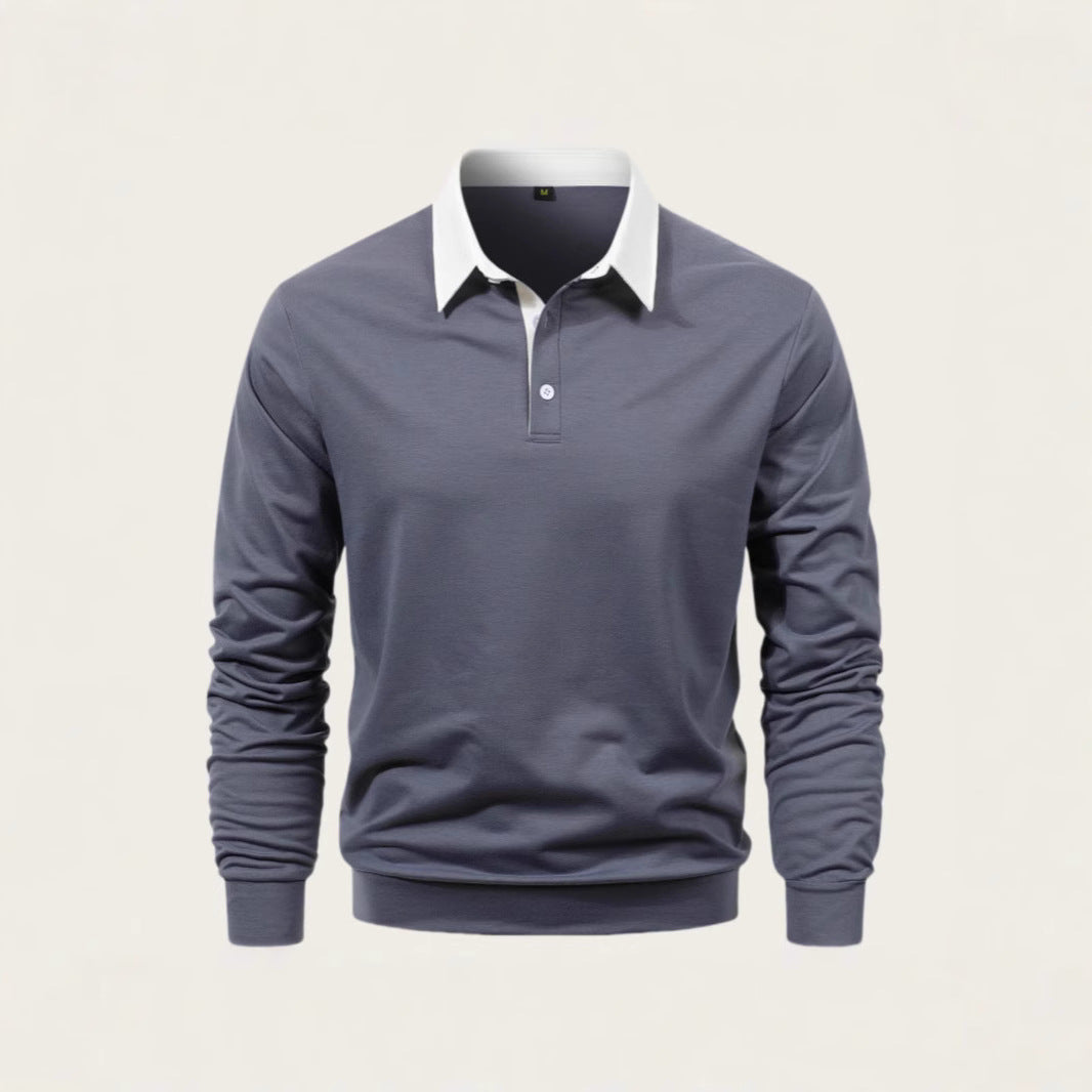 Men's polo shirt made of high-quality cotton with an elegant collar Lisslune
