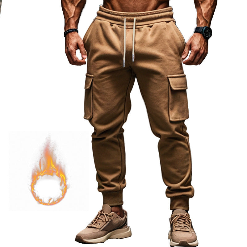 Men's cargo joggers with practical side pockets and elastic waistband Lisslune