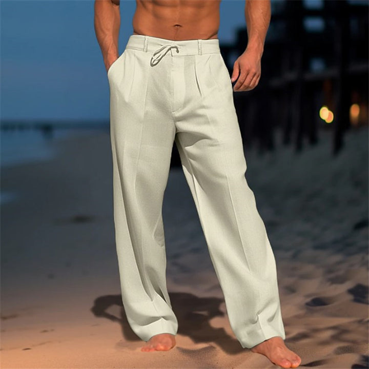 Men's Elegant Casual Pants with Adjustable Drawstring Lisslune