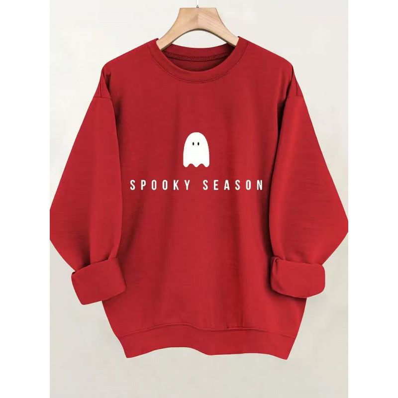 Women's sweatshirt with casual spooky design and soft inner fleece Lisslune