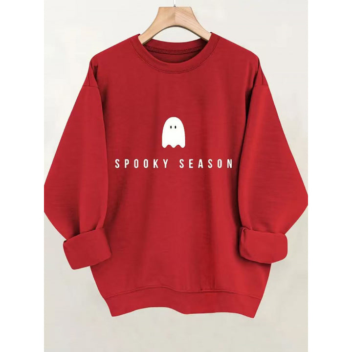 Women's sweatshirt with casual spooky design and soft inner fleece Lisslune