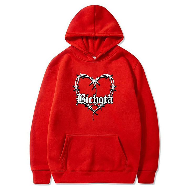 Women's hoodie with unique heart design and embroidered lettering Lisslune