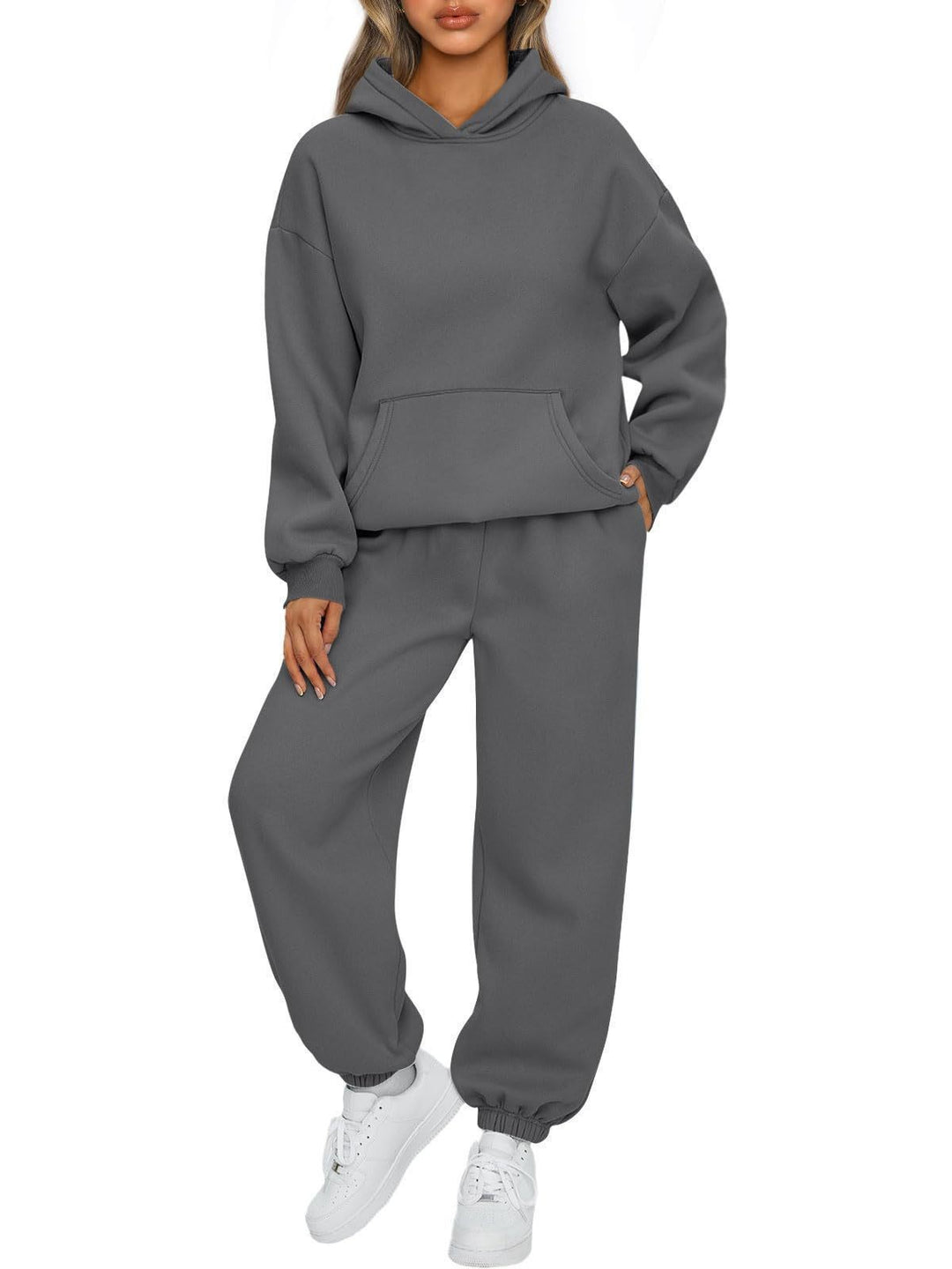 Ladies casual hoodie and jogger set with high wearing comfort Lisslune