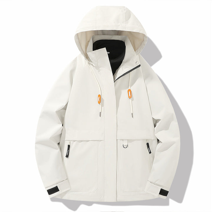 Men's weatherproof outdoor jacket with adjustable hood and practical pockets Lisslune