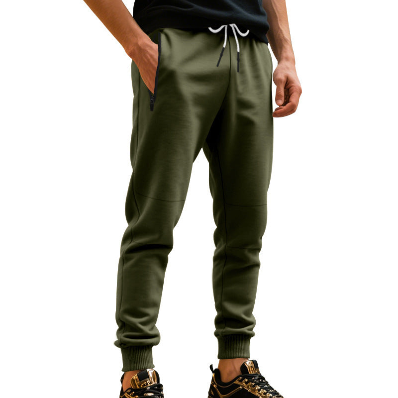 Men's sporty jogging pants with elastic waistband and practical pockets Lisslune
