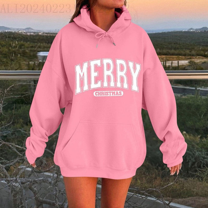 Women's casual hoodie with oversized cut and eye-catching print Lisslune