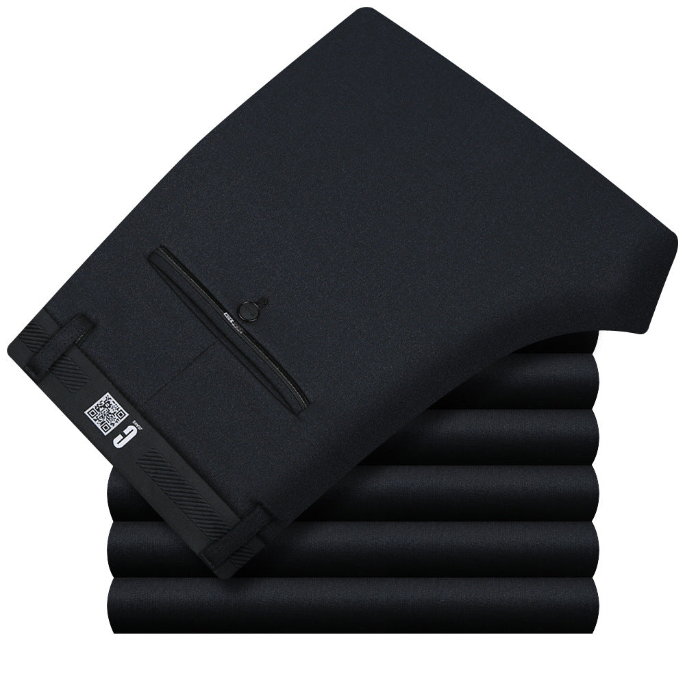 Men's business trousers with elegant fabric pattern and practical pockets Lisslune