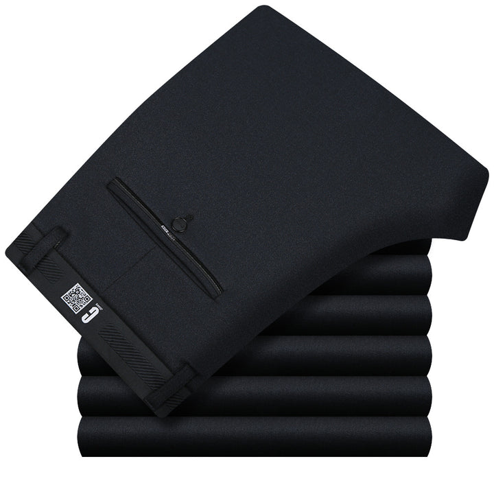 Men's business trousers with elegant fabric pattern and practical pockets Lisslune