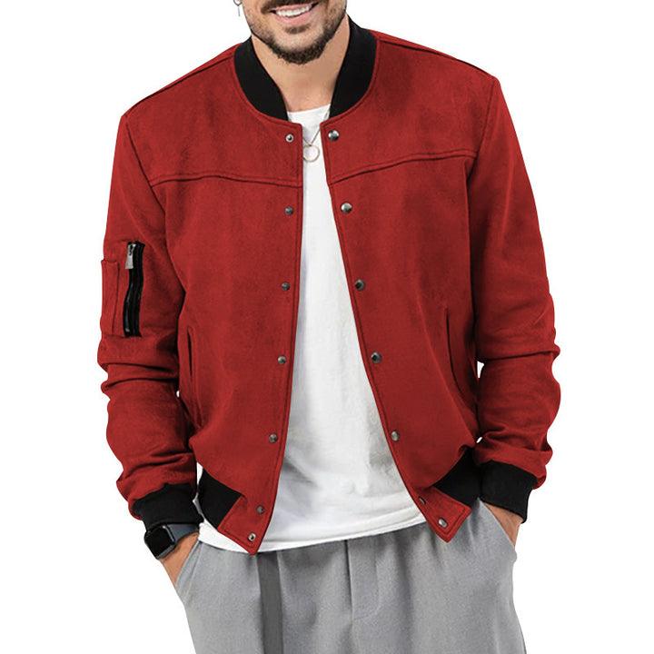 Men's bomber jacket in a casual style with practical pockets Lisslune