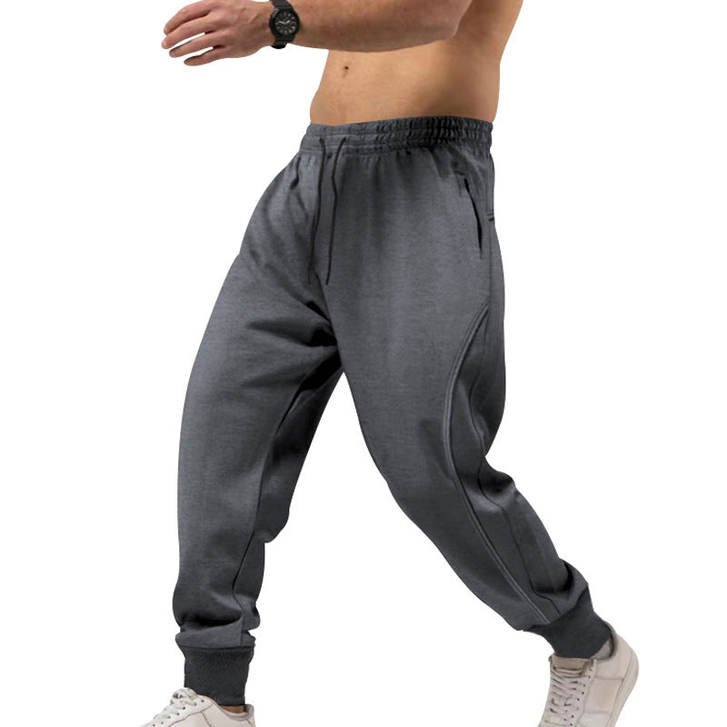 Men's sporty jogging pants with elastic waistband and pockets Lisslune
