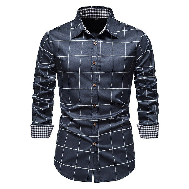 Men's High-Quality Checkered Shirt Lisslune