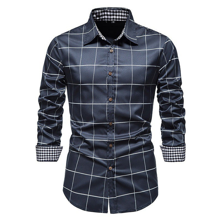 Men's High-Quality Checkered Shirt Lisslune