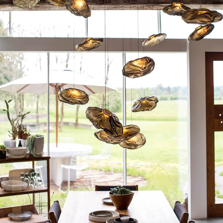 Lisslune | CloudNova Glass Pendant Light | Modern Design | Unique Cloud Look | Ambient Lighting