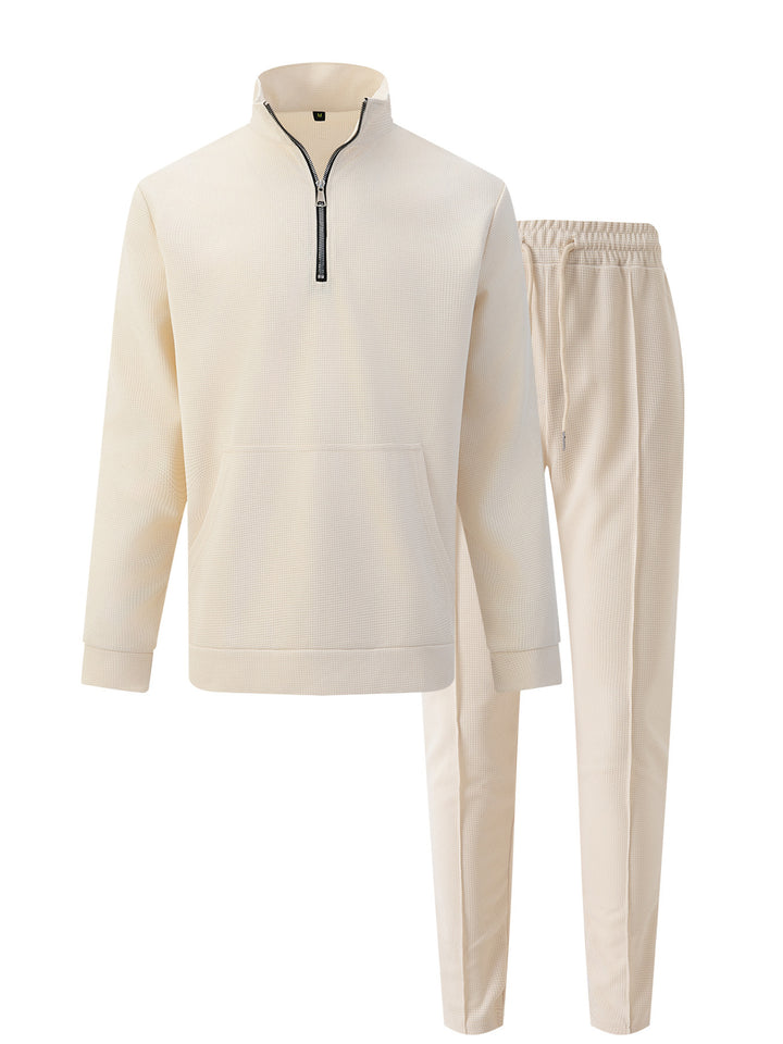 Men's Sporty Zip Sweater with Comfortable Jogging Pants Lisslune