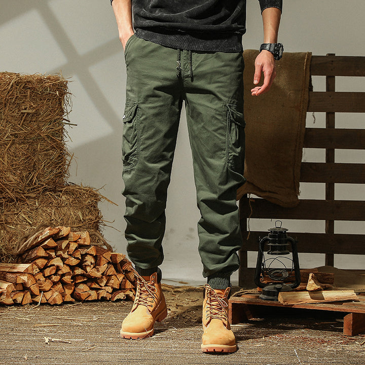 Men's trendy cargo pants with comfortable cuffs and numerous pockets Lisslune
