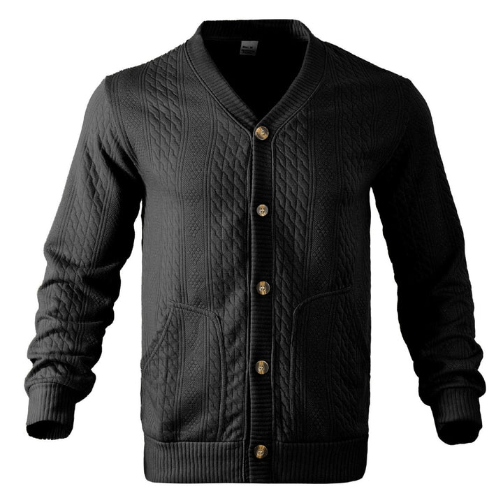 Men's cardigan with modern details and practical pockets Lisslune