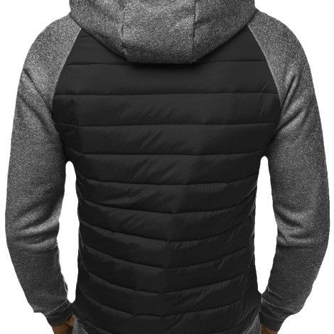 Men's sporty hooded jacket with modern design elements and functional zip pockets Lisslune