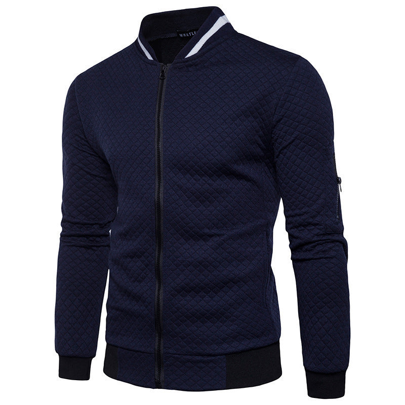 Men's sporty jacket with stand-up collar and functional zip pockets Lisslune