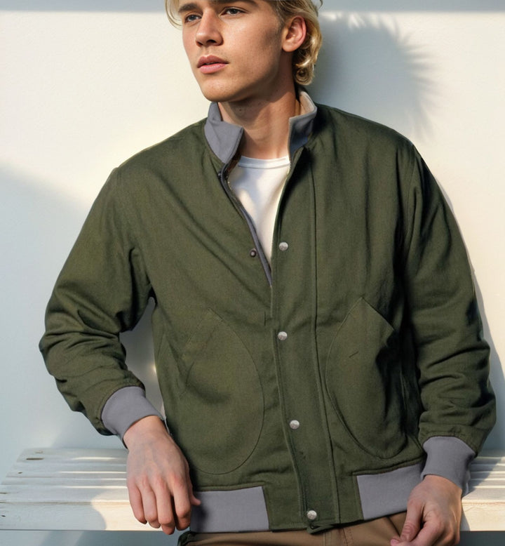 Men's casual leisure jacket with functional pockets and modern collar Lisslune