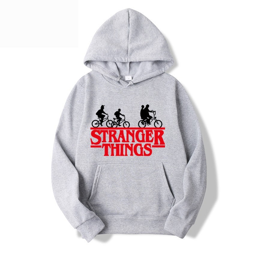 Women's hooded sweatshirt with creative Stranger Things design Lisslune
