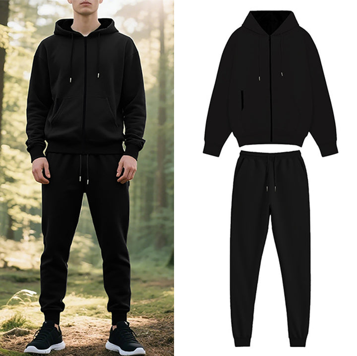 Men's casual hoodie with jogger pants in a relaxed fit Lisslune